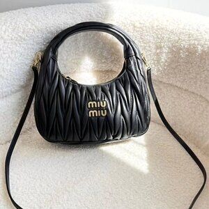 Miu Miu Arcadie Matelassé Nappa Leather Bag